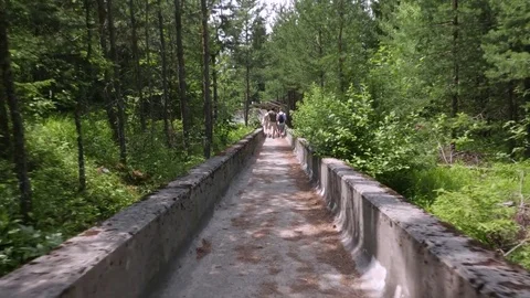 Sarajevo Olympic Bobsleigh Stock Footage 83667585