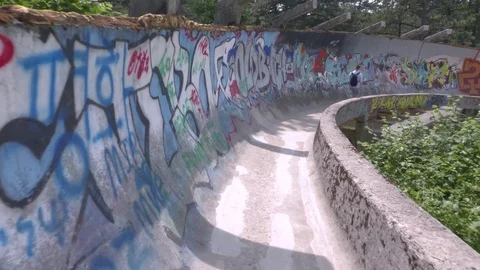 Sarajevo Olympic Bobsleigh Stock Footage 83667949