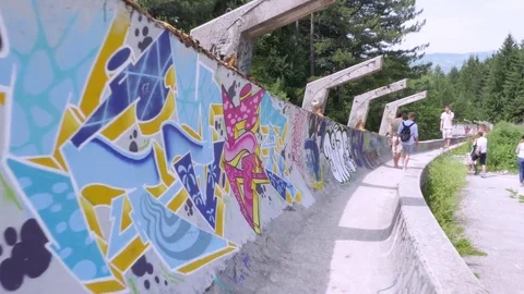 Sarajevo Olympic Bobsleigh Stock Footage 83668476