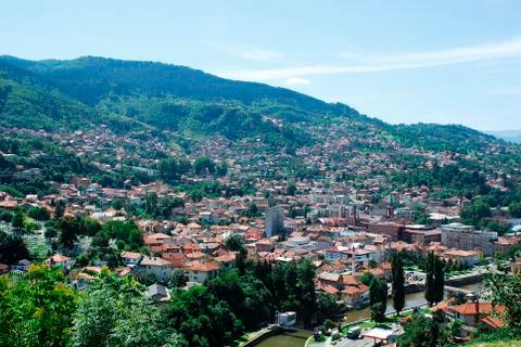 Sarajevo Skyline Stock Photos