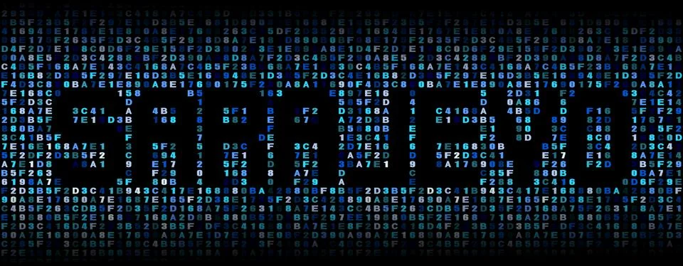 Sarajevo text on hex code illustration Stock Illustration