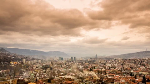 Sarajevo - timelapse Video stock 34733244