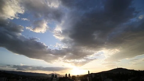 Sarajevo timelapse Stock Footage 89657021