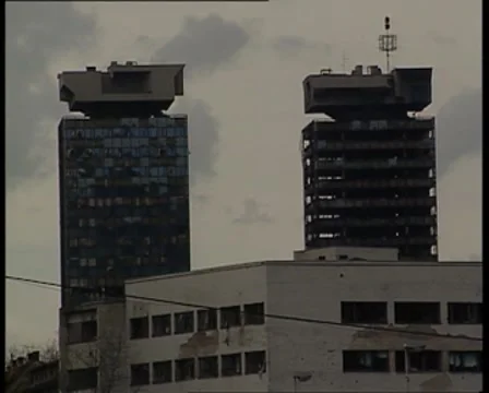 Sarajevo towers 2 스톡 동영상 8694607