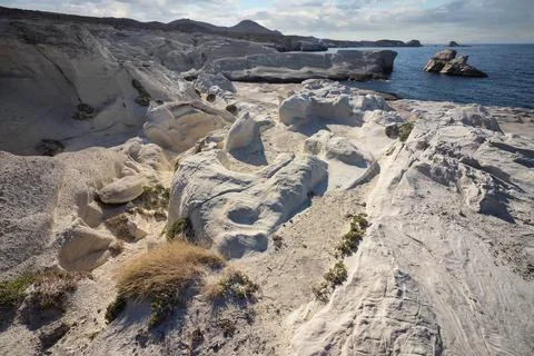 Sarakiniko Beach Foto stock