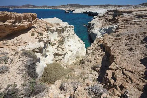 Sarakiniko Beach Stock Photos