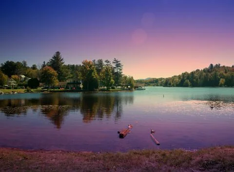 Saranac lake Stock Photos