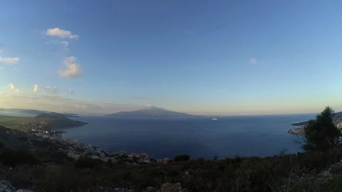 Saranda and Corfu | Original Timelapse Stock Footage 81742674