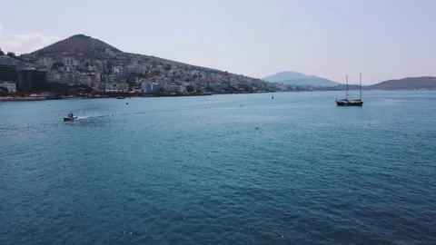 Saranda Bay Stock Footage 158379911