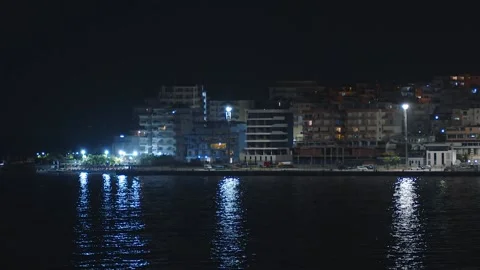 Saranda Bay At Night 스톡 동영상 171166264