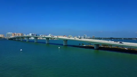 Sarasota Bridge Stock Footage 153060139