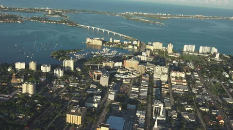 Sarasota, Florida Aerial Stock Footage