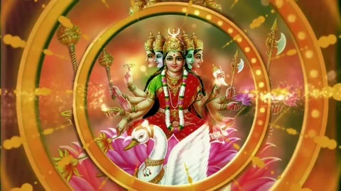 SARASWATI, LAKSHMI AND PARVATI  Hindu go... | Stock Video