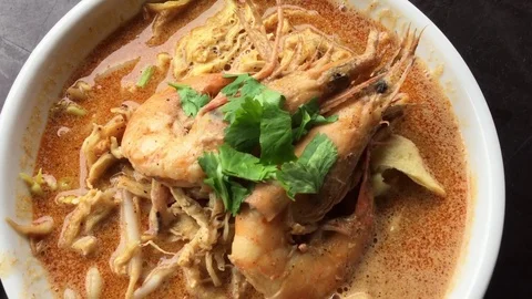 Sarawak Laksa Stock Footage 119139703