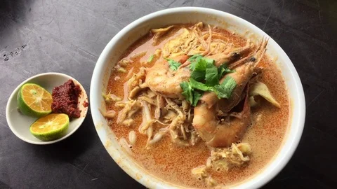 Sarawak Laksa  Stock Footage 119139938