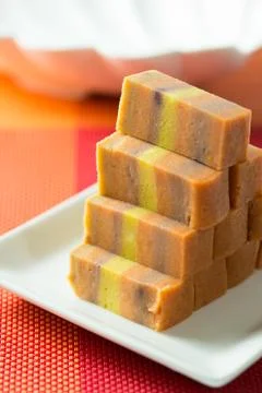 Sarawak layer cake Stock Photos