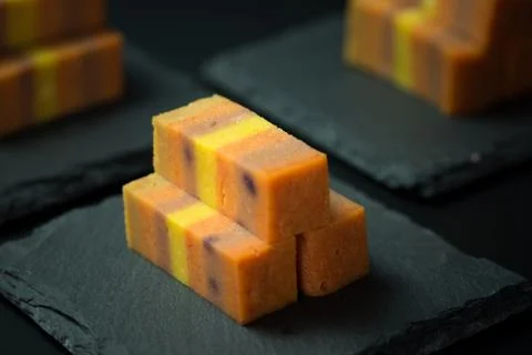 Sarawak layer cake Stock Photos