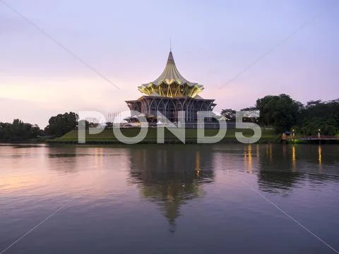 Sarawak State Legislative Assembly Building, Kuching, Malaysia Stock Photos