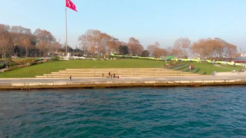 Sarayburnu in Istanbul.  Stock Footage 288128568