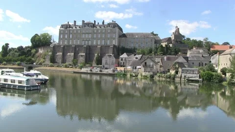 Sarble Sur Sarthe Scenics Stock Footage 205532461