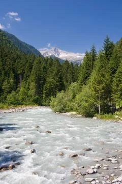 Sarca stream,  Italy Stock Photos