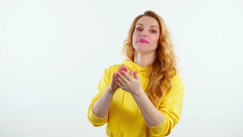 Sarcastic, disapproval dislike gesture Stock Footage 238936142