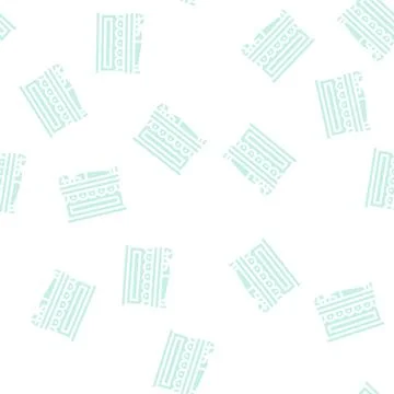 Sarcophagus pharaoh glyph vector seamless pattern Stock Illustration
