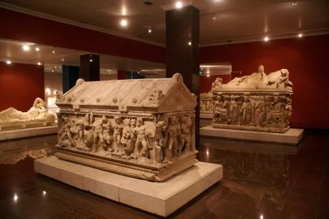 Sarcophaguses Foto stock