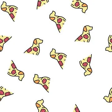 Sarcoptic mange vector seamless pattern Stock Illustration