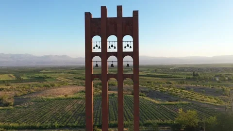 Sardarapat bell tower 2 Stock Footage 331597860