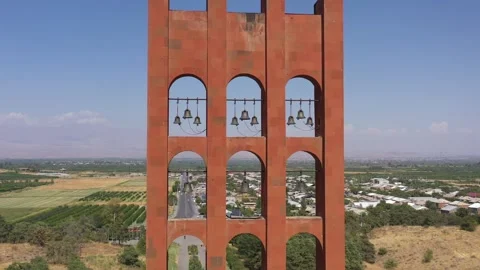 Sardarapat bell tower 2 Video stock 337738493