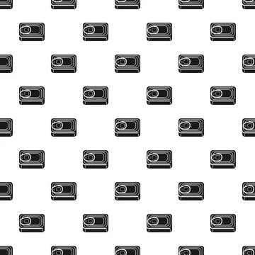 Sardine cans forming a pattern seamlessly repeating 스톡 일러스트