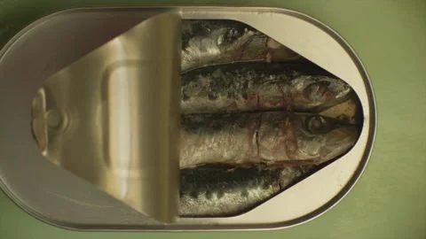 Sardines in a can \ Packed like sardines Stock Footage 146199733