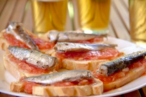 Sardines tapas Foto stock
