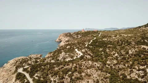 Sardinia: Aerial view of typical nature and sea 動画素材 155223473