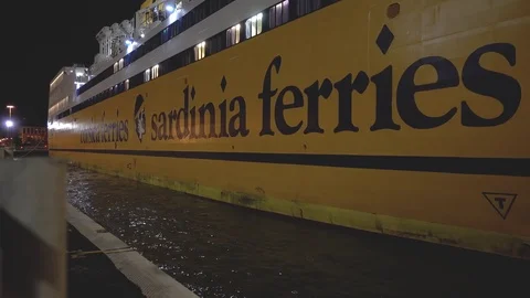 Sardinia ferries boat Stock Footage 80607354