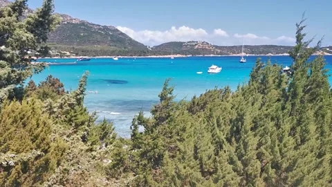 Sardinia pevero beach Stock Footage 158595157