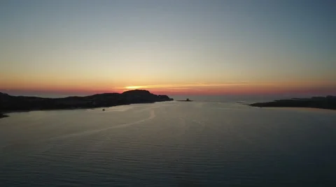 Sardinia sunset from drone Vídeo Stock 59833488