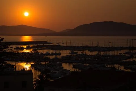Sardinia sunset Stock Photos