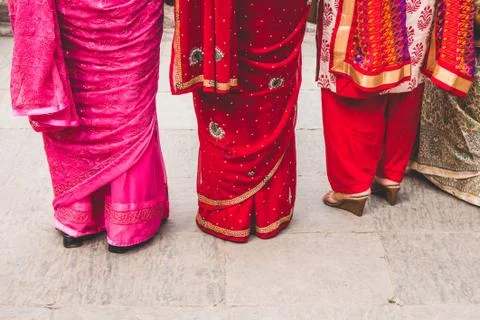 Sari colours 库存照片