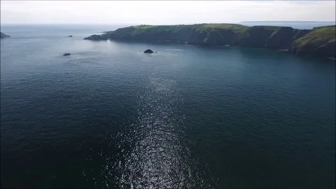 Sark aerial view Stock Footage 78212248