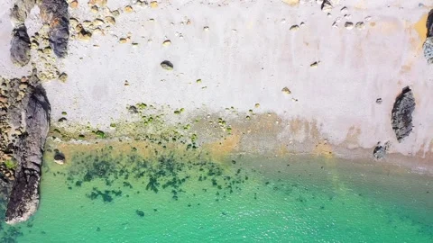 Sark Dixcart Beach Top Down Aerial - 4K Vidéo 283727417