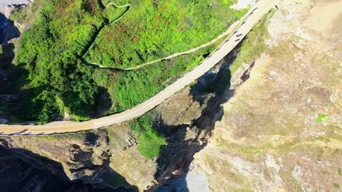Sark Drone La Coupee Top Down - 4K Vidéo 283727811