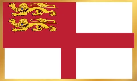 Sark Flag Illustration Stock Illustration