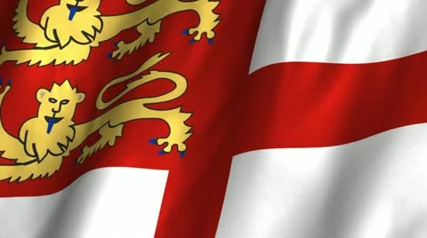 Sark Waving Flag Stock Footage 12359122