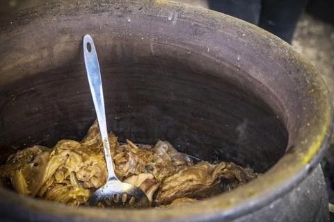 Sarma in a big pot Stock Photos