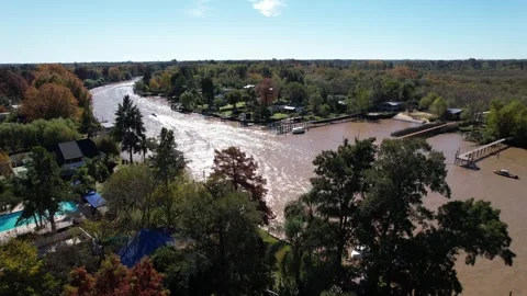 Sarmiento River in Tigre II Stock Footage 274186626