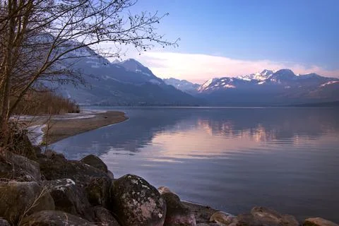 Sarnen Lake Stock Photos