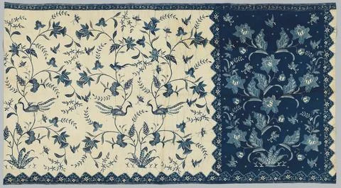 Sarong, mid 1800s. Indonesia, Java, North Coast, Indramaju ?, mid-19th cent.. Stock Photos