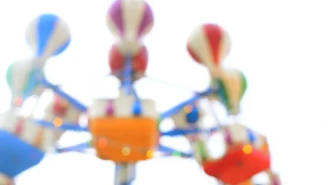 Сarousel in a winter Stock Footage 105446386